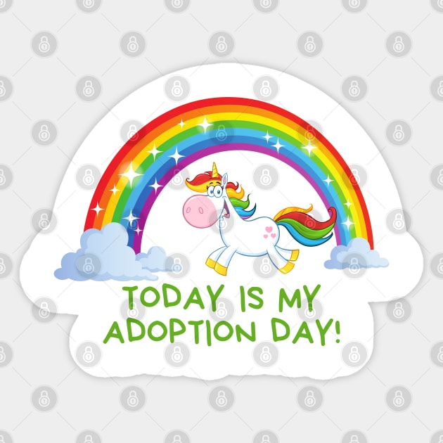 Today is My Adoption Day Sticker by TracEy Monster